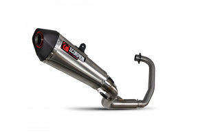 Honda CB 125 F (2017–2020) Scorpion Exhaust Serket Taper Full System - Brushed Stainless