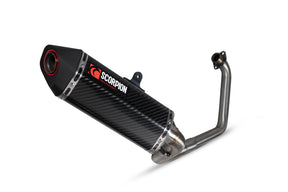 Honda CB 125 R (2018–2020) Scorpion Exhaust Serket Parallel Full System - Carbon Fibre