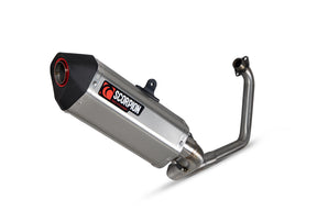 Honda CB 125 R (2018–2020) Scorpion Exhaust Serket Parallel Full System - Brushed Stainless