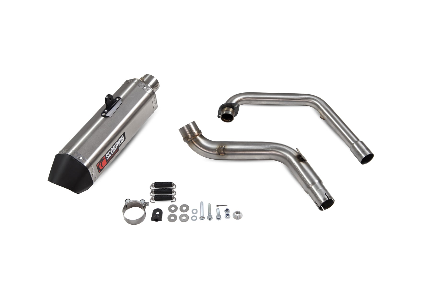 Honda CB 125 R (2018–2020) Scorpion Exhaust Serket Parallel Full System - Brushed Stainless