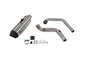Honda CB 125 R (2018–2020) Scorpion Exhaust Serket Parallel Full System - Brushed Stainless