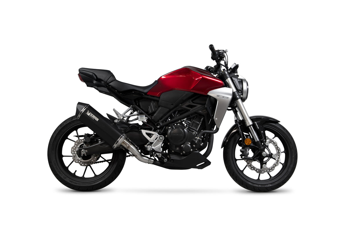 Honda CB 300 R (2017–2022) Scorpion Exhaust Serket Parallel Slip-on - Black Ceramic