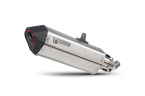 Honda CB 300 R (2017–2022) Scorpion Exhaust Serket Parallel Slip-on - Brushed Stainless