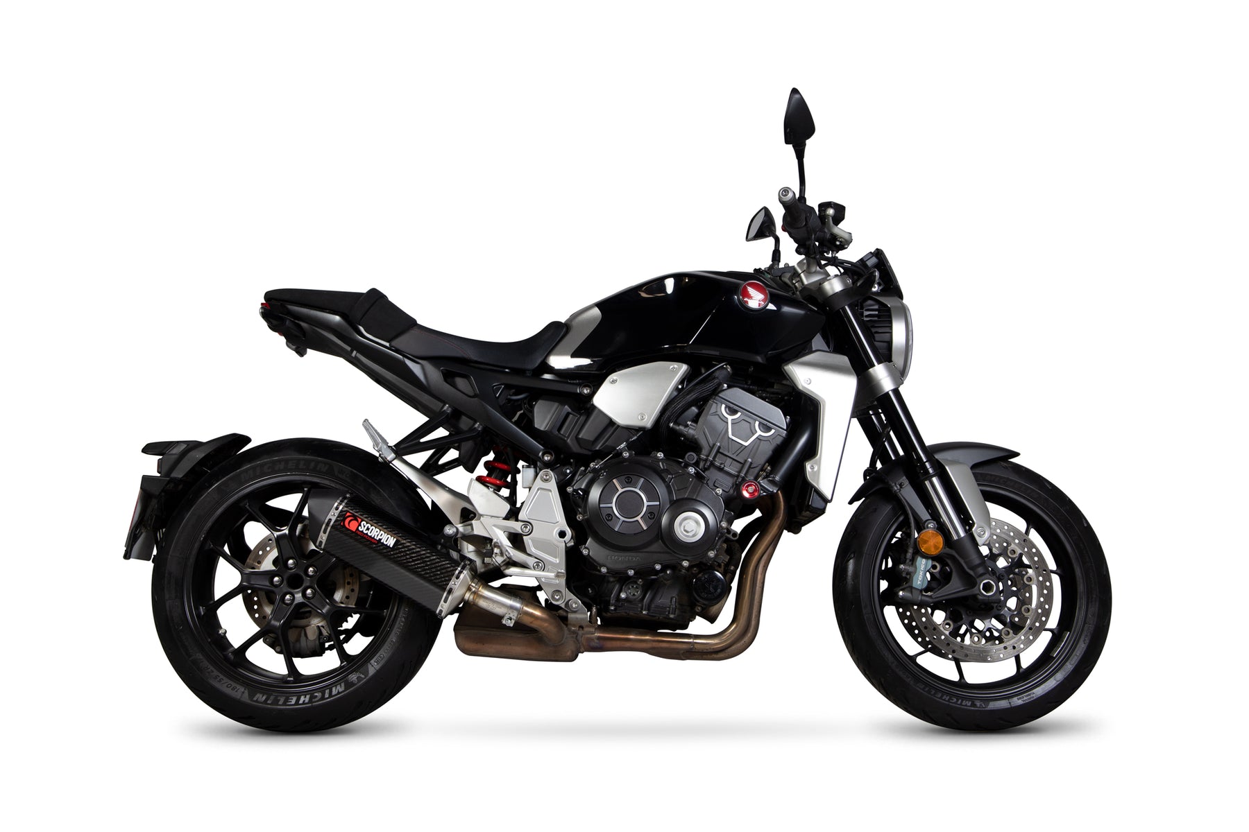 Honda CB 1000 R (2018–2020) Scorpion Exhaust Serket Parallel Slip-on - Carbon Fibre