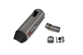 Honda CB 1000 R (2018–2020) Scorpion Exhaust Serket Parallel Slip-on - Brushed Stainless