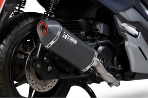 Honda Forza 300 (2018–2021) SCORPION Exhaust Serket Full System – Black Ceramic