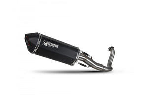 Honda Forza 300 (2018–2021) SCORPION Exhaust Serket Full System – Black Ceramic