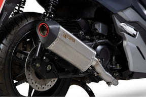 Honda Forza 300 (2018–2021) SCORPION Exhaust Serket Full System - Brushed Stainless Steel