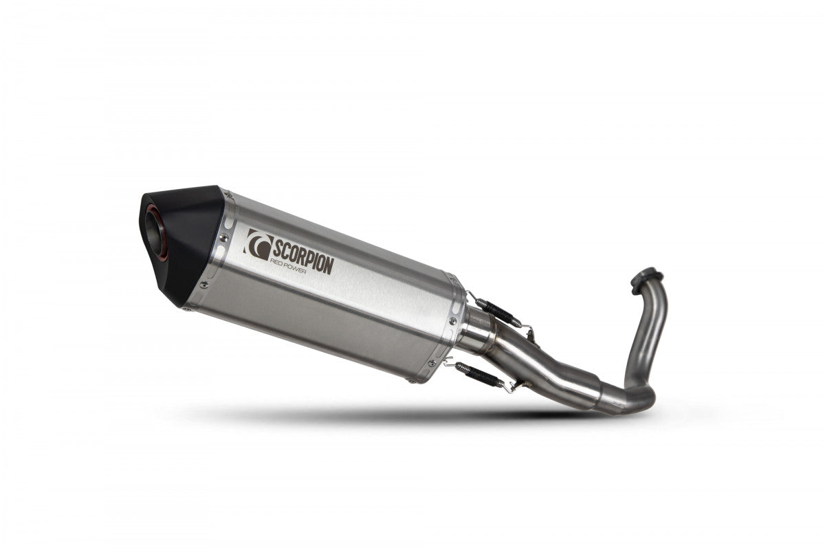 Honda Forza 300 (2018–2021) SCORPION Exhaust Serket Full System - Brushed Stainless Steel