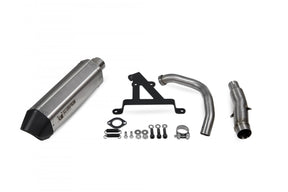 Honda Forza 300 (2018–2021) SCORPION Exhaust Serket Full System - Brushed Stainless Steel