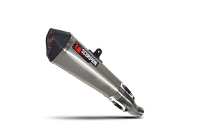 Honda CB 500 X (2019–2025) Scorpion Exhaust Serket Taper Slip-on - Brushed Stainless