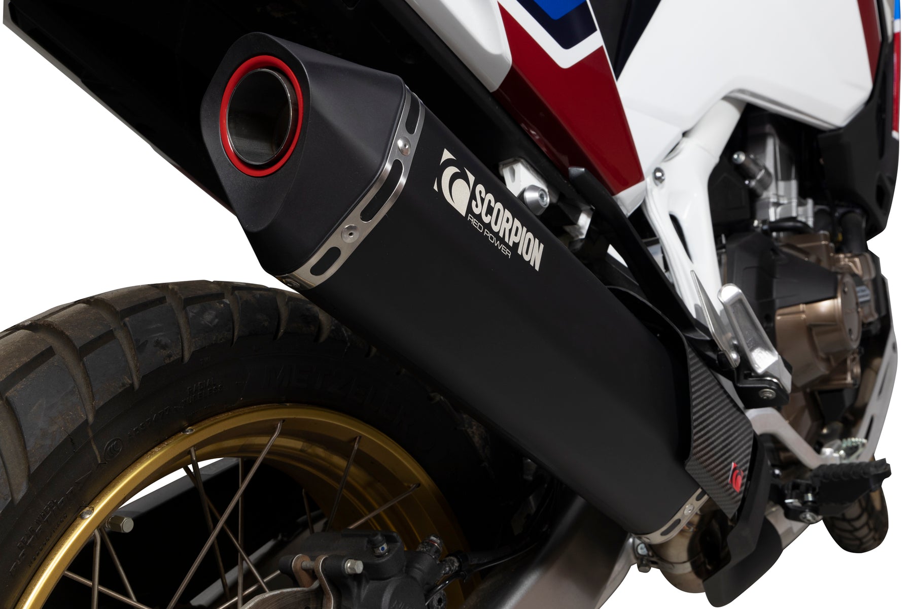 Honda CRF 1100 Africa Twin (2020–2025) Scorpion Exhaust Serket Slip-on - Black Ceramic