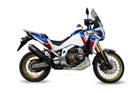 Honda CRF 1100 Africa Twin (2020–2025) Scorpion Exhaust Serket Slip-on - Black Ceramic