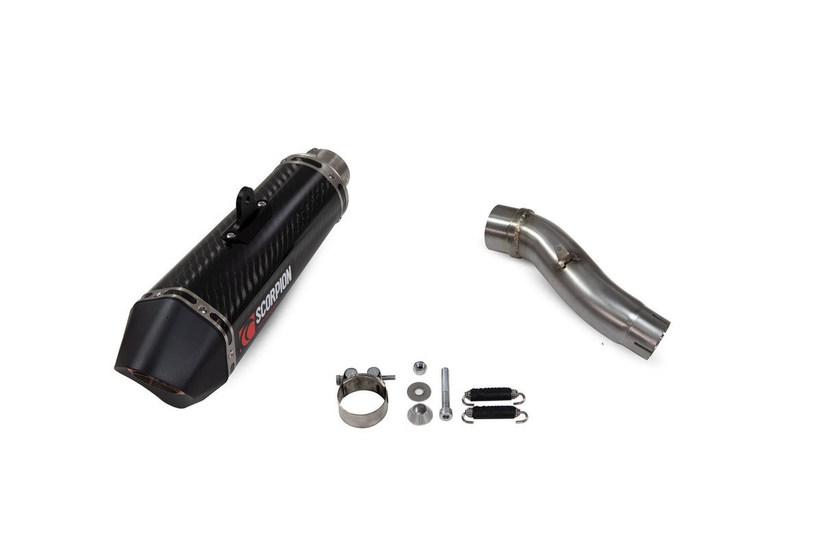 Honda CB 500 F (2019–2025) Scorpion Exhaust Serket Taper Slip-on - Carbon Fibre