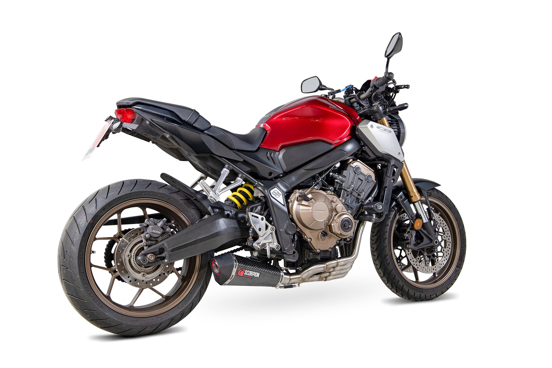 Honda CB 650 R (2019–2023) Scorpion Exhaust Serket Taper Full System - Carbon Fibre