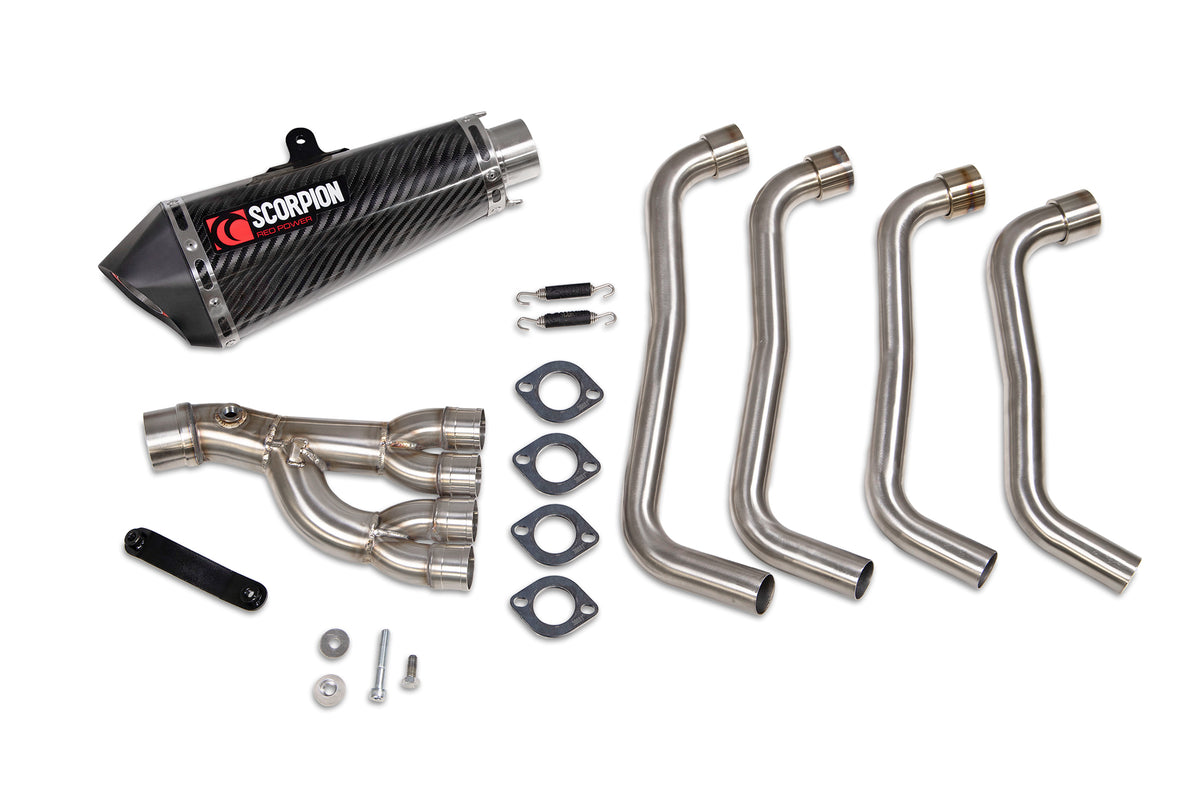 Honda CB 650 R (2019–2023) Scorpion Exhaust Serket Taper Full System - Carbon Fibre