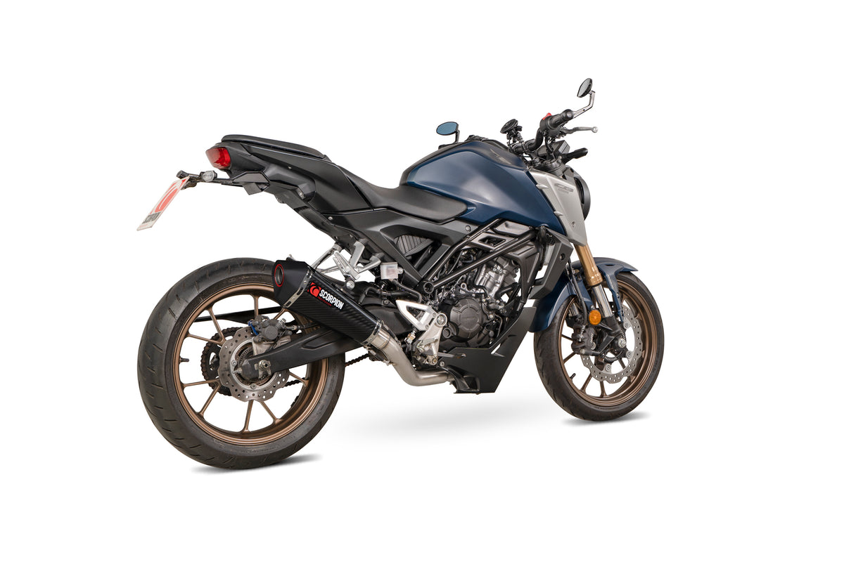 Honda CB 125 R (2021–2024) Scorpion Exhaust Serket Taper Full System - Carbon Fibre
