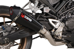 Honda CB 125 R (2021–2024) Scorpion Exhaust Serket Taper Full System - Carbon Fibre
