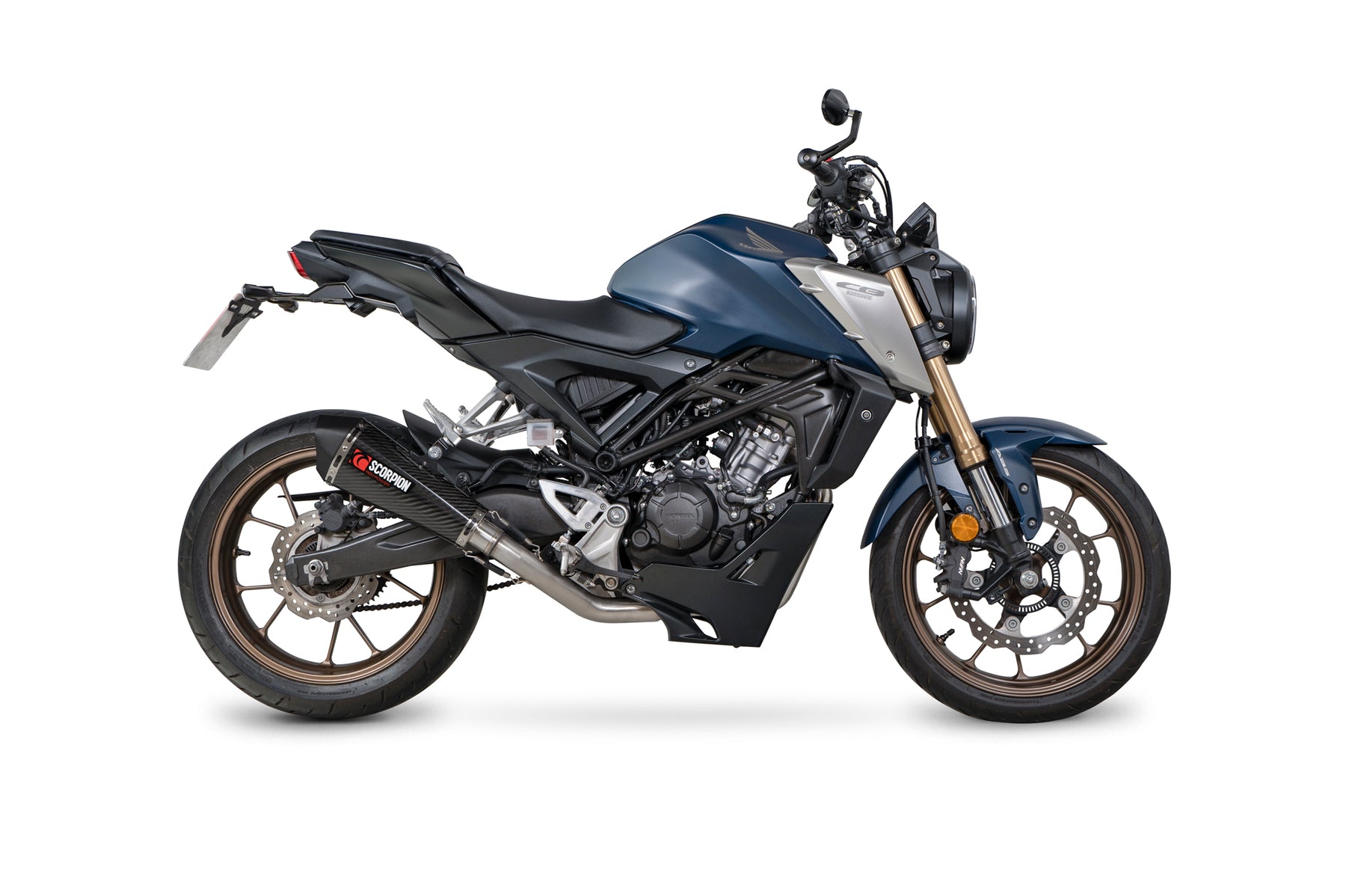 Honda CB 125 R (2021–2024) Scorpion Exhaust Serket Taper Full System - Carbon Fibre