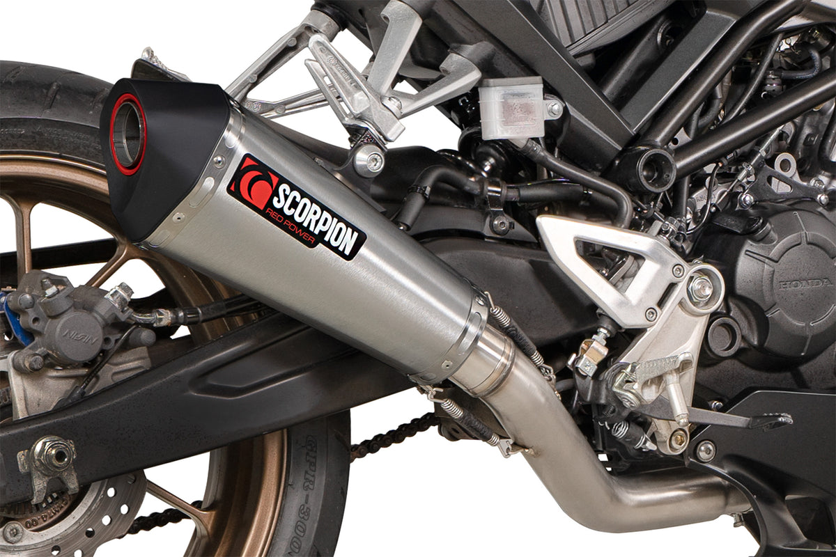 Honda CB 125 R (2021–2024) Scorpion Exhaust Serket Taper Full System - Stainless Steel