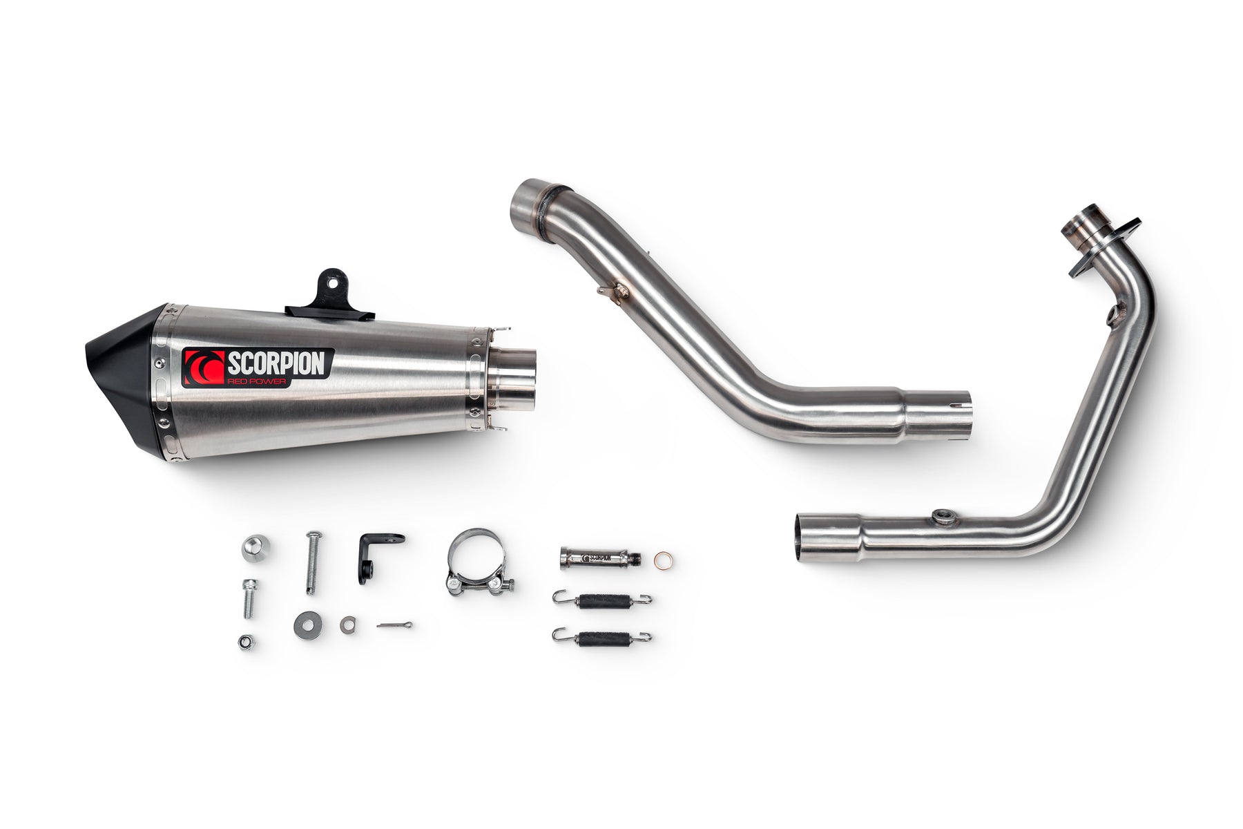 Honda CB 125 R Euro 5 (2024–2025) Scorpion Exhaust Serket Taper Full System - Brushed Stainless