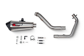 Honda CB 125 R Euro 5 (2024–2025) Scorpion Exhaust Serket Taper Full System - Brushed Stainless
