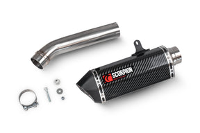Honda CB 1000 Hornet Euro 5 (2025) Scorpion Exhaust Serket Parallel Slip-on - Carbon Fibre