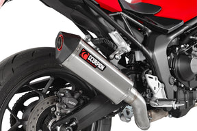 Honda CB 1000 Hornet Euro 5 (2025) Scorpion Exhaust Serket Parallel Slip-on - Brushed Stainless