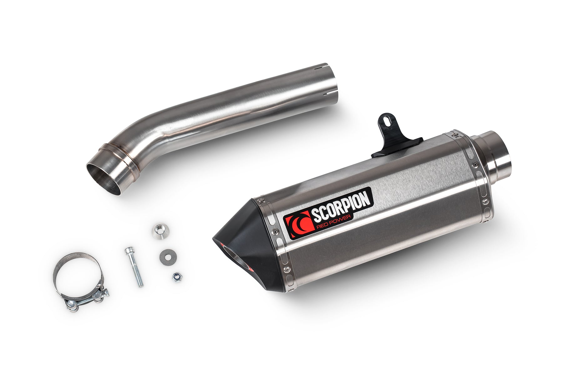 Honda CB 1000 Hornet Euro 5 (2025) Scorpion Exhaust Serket Parallel Slip-on - Brushed Stainless