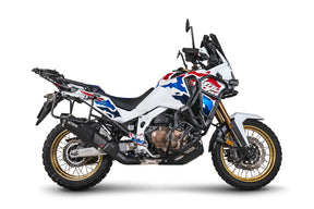 Honda CRF 1100L Africa Twin Euro 5 (2024–2025) Scorpion Exhaust Serket Parallel Slip-on - Black Ceramic
