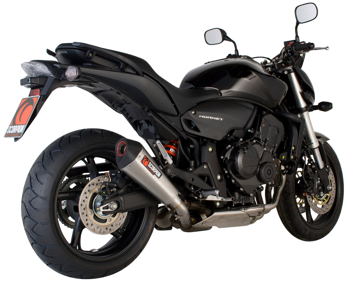 Honda CB 600 Hornet (2007–2013) Scorpion Exhaust Serket Taper Slip-on - Brushed Stainless