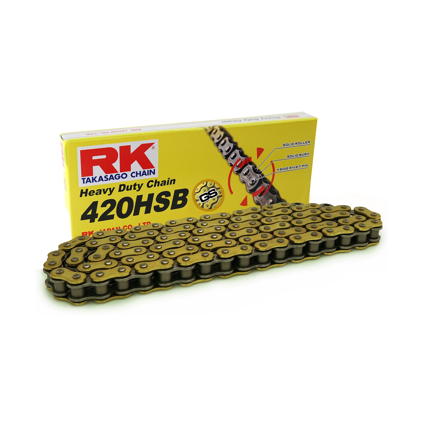 RK GS420HSB-98/140 Gold Heavy Duty Chain
