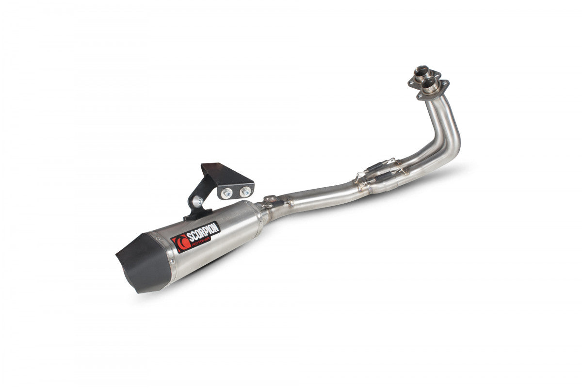 Kawasaki ER6 F/N (2012–2016) Scorpion Exhaust Serket Taper Full System - Brushed Stainless