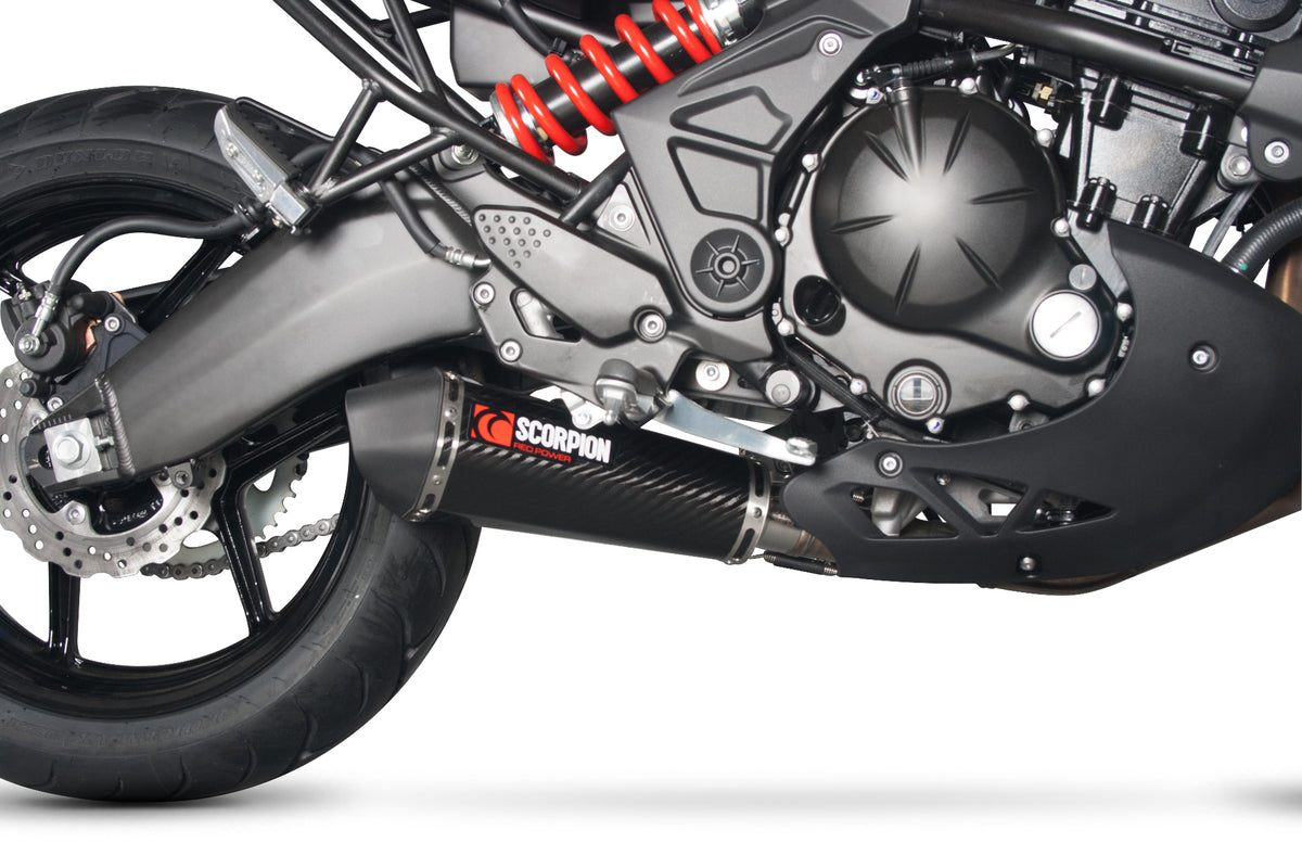 Kawasaki Versys 650 (2007–2014) Scorpion Exhaust Serket Taper Slip-on - Carbon Fibre