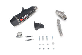 Kawasaki Versys 650 (2007–2014) Scorpion Exhaust Serket Taper Slip-on - Carbon Fibre
