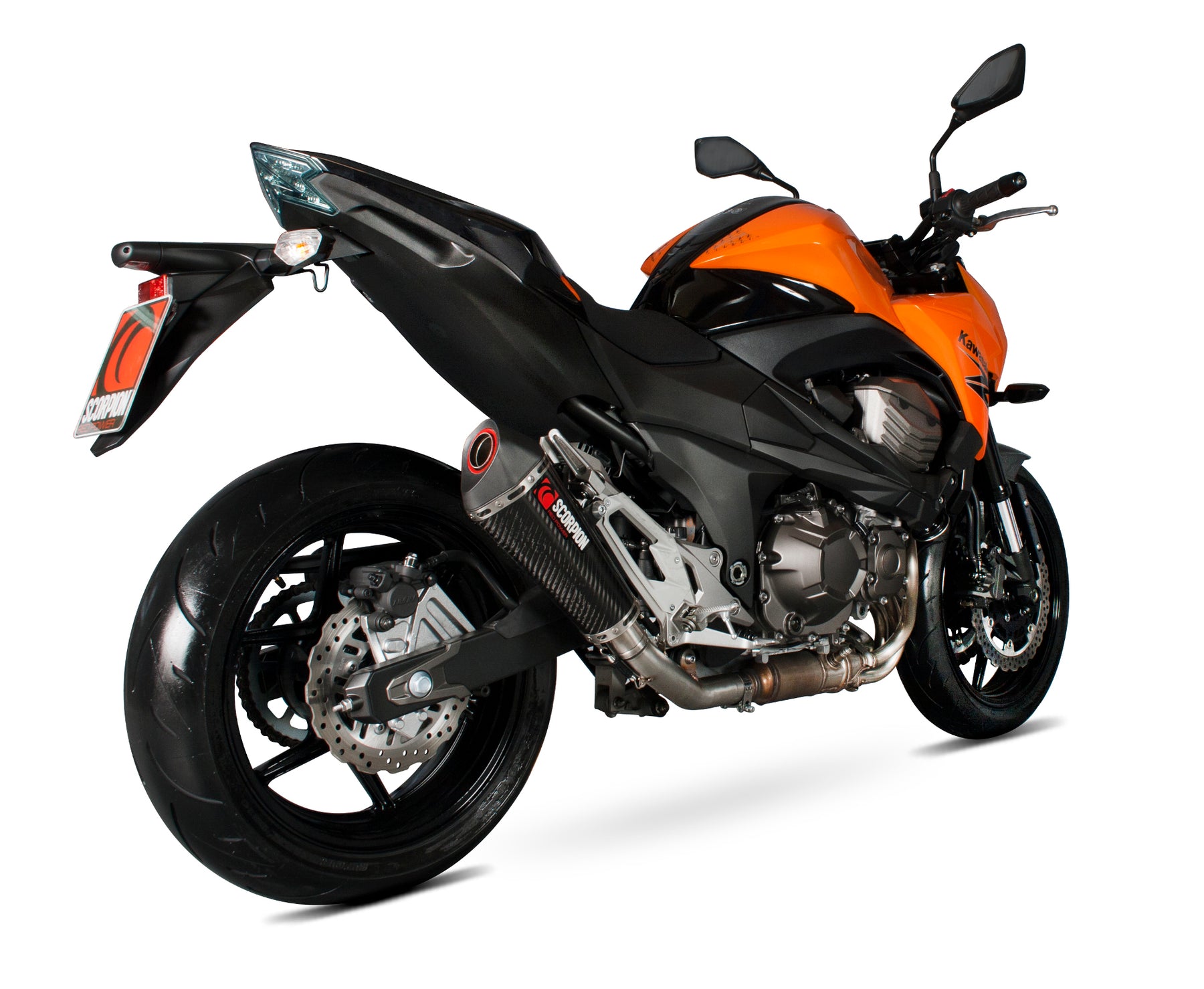 Kawasaki Z 800e (2013–2016) Scorpion Exhaust Serket Taper Slip-on - Carbon Fibre