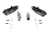 Kawasaki Z 1000 (2014–2016) Scorpion Exhaust Serket Taper Slip-on Pair - Carbon Fibre