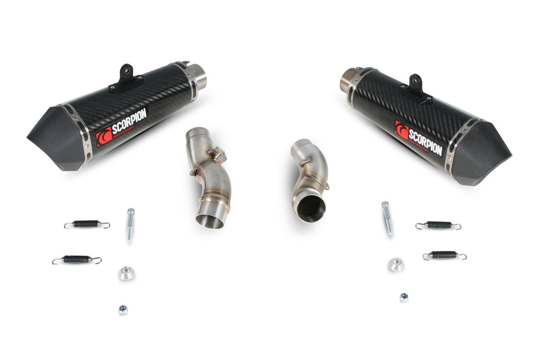 Kawasaki Z 1000 (2014–2016) Scorpion Exhaust Serket Taper Slip-on Pair - Carbon Fibre