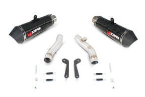 Kawasaki Z 1000 (2010–2013) Scorpion Exhaust Serket Taper Slip-on Pair - Carbon Fibre