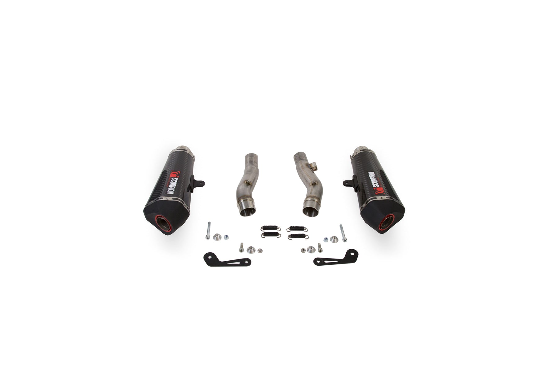 Kawasaki Z 1000 SX (2017–2019) Scorpion Exhaust Serket Taper Slip-on Pair - Carbon Fibre