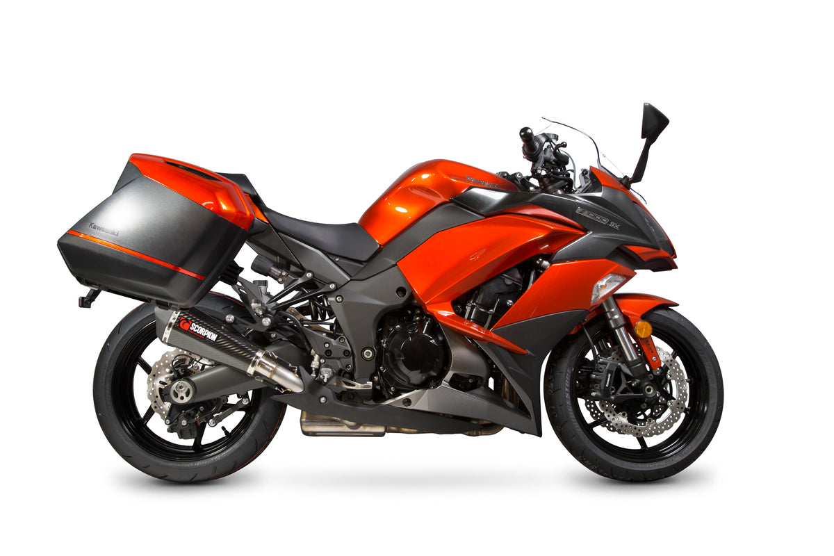 Kawasaki Z 1000 SX (2017–2019) Scorpion Exhaust Serket Taper Slip-on Pair - Carbon Fibre