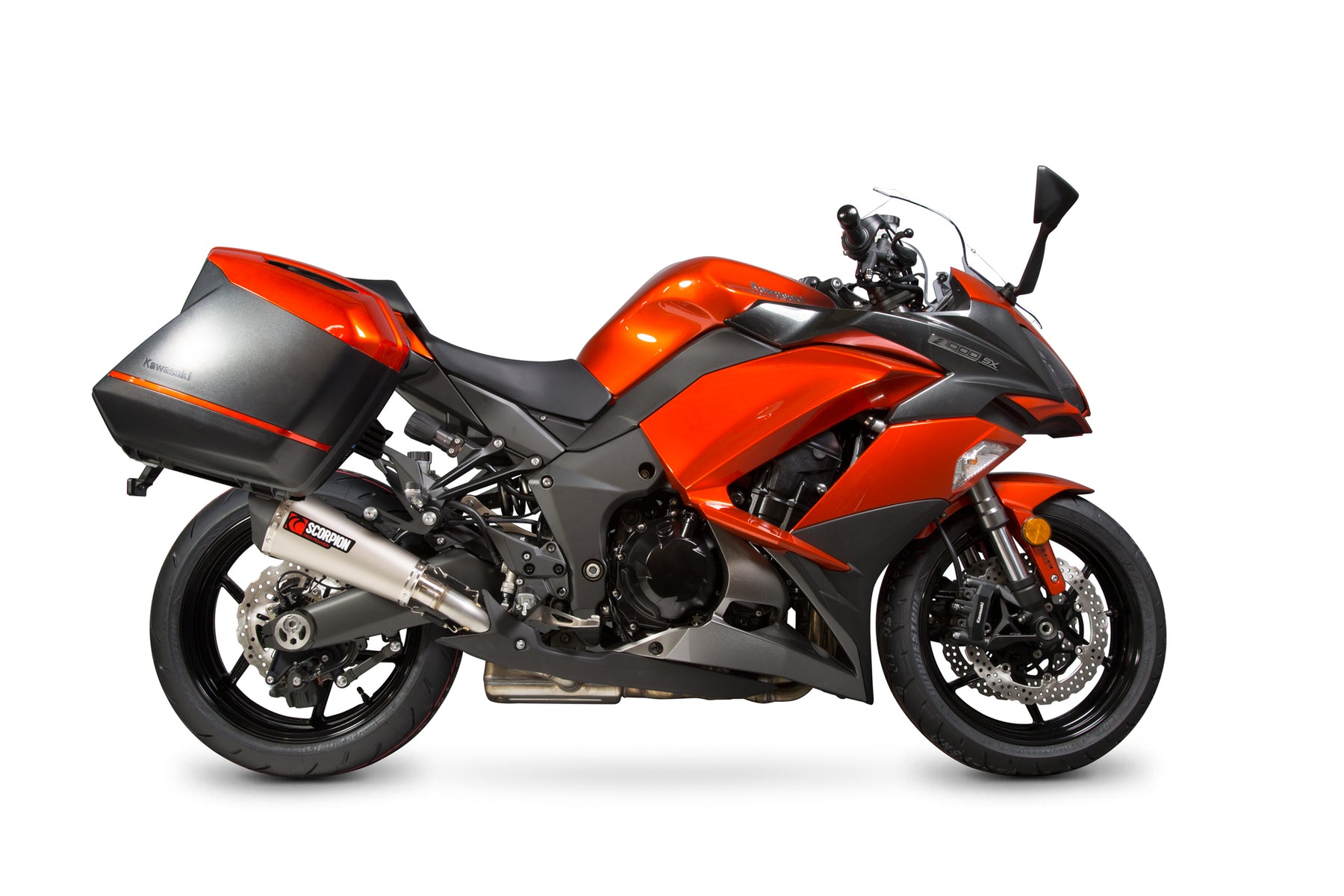 Kawasaki Z 1000 SX (2017–2019) Scorpion Exhaust Serket Taper Slip-on Pair - Titanium