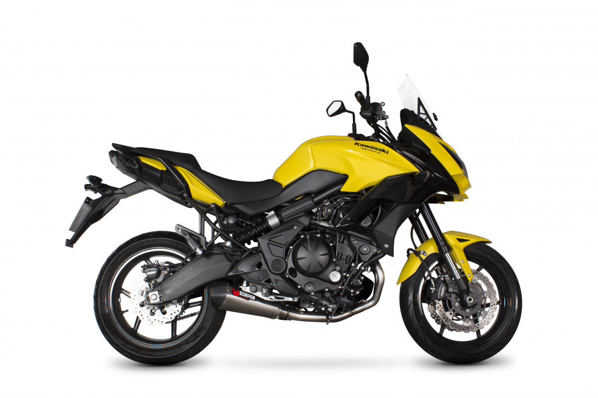 Kawasaki Versys 650 (2015–2018) Scorpion Exhaust Serket Taper Full System - Brushed Stainless