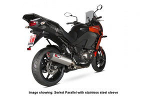 Kawasaki Versys 1000 (2015–2018) Scorpion Exhaust Serket Parallel Slip-on - Carbon Fibre