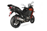 Kawasaki Versys 1000 (2015–2018) Scorpion Exhaust Serket Parallel Slip-on - Brushed Stainless