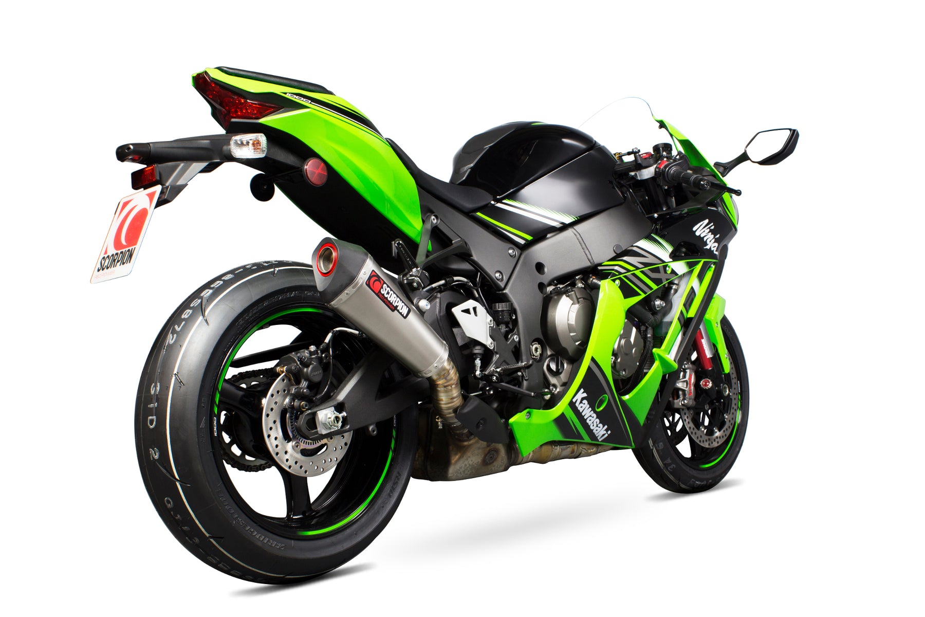 Kawasaki Ninja ZX-10R / ZX-10RR SE (2016–2020) Scorpion Exhaust Serket Taper Slip-on - Titanium