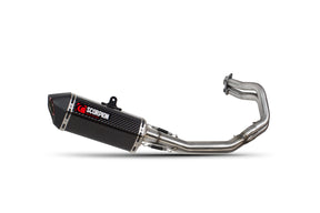 Kawasaki Z 650 (2017–2019) Scorpion Exhaust Serket Parallel Full System - Carbon Fibre