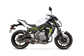 Kawasaki Z 650 (2017–2019) Scorpion Exhaust Serket Parallel Full System - Carbon Fibre