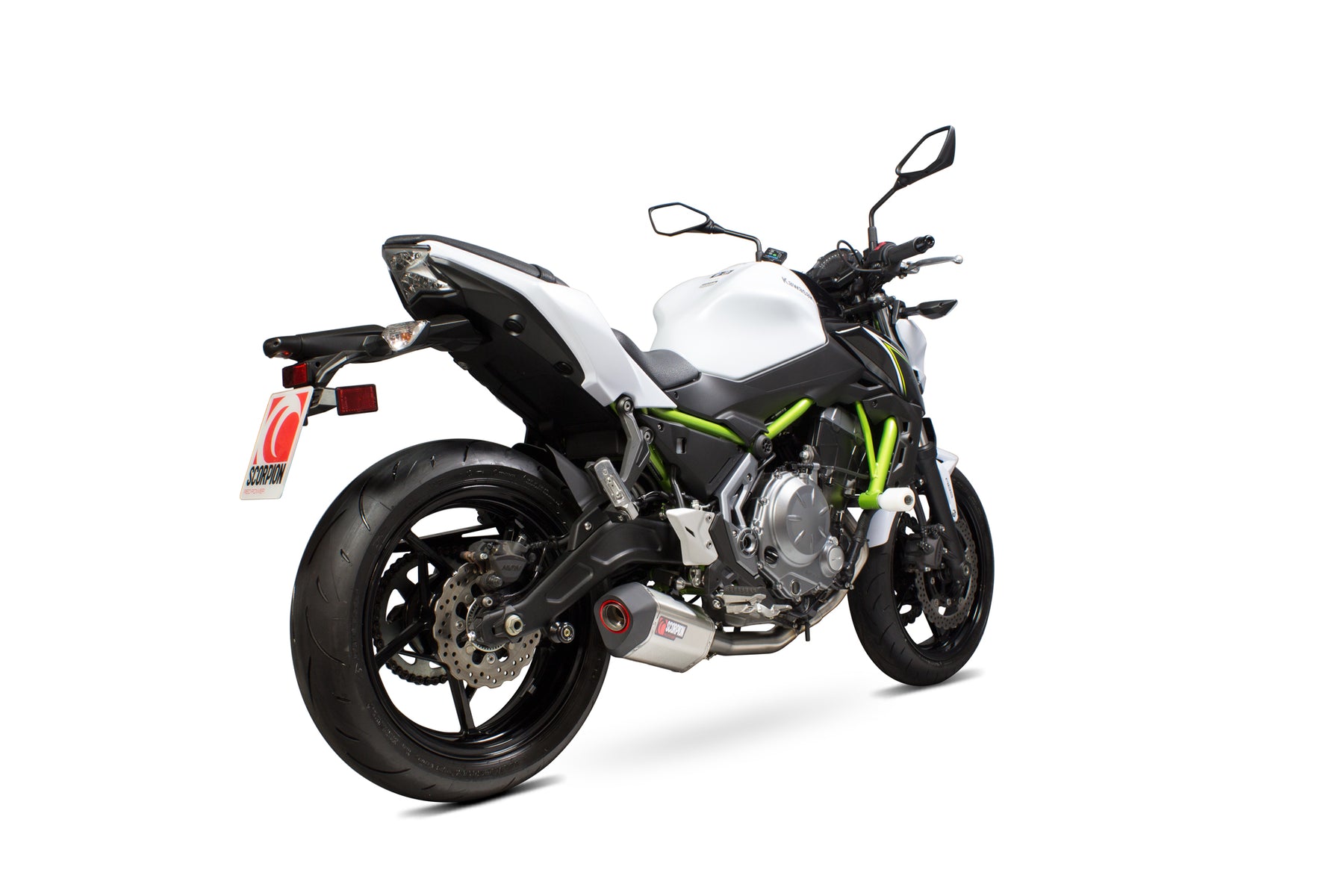 Kawasaki Z 650 (2017–2019) Scorpion Exhaust Serket Parallel Full System - Brushed Stainless