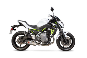 Kawasaki Z 650 (2017–2019) Scorpion Exhaust Serket Parallel Full System - Brushed Stainless